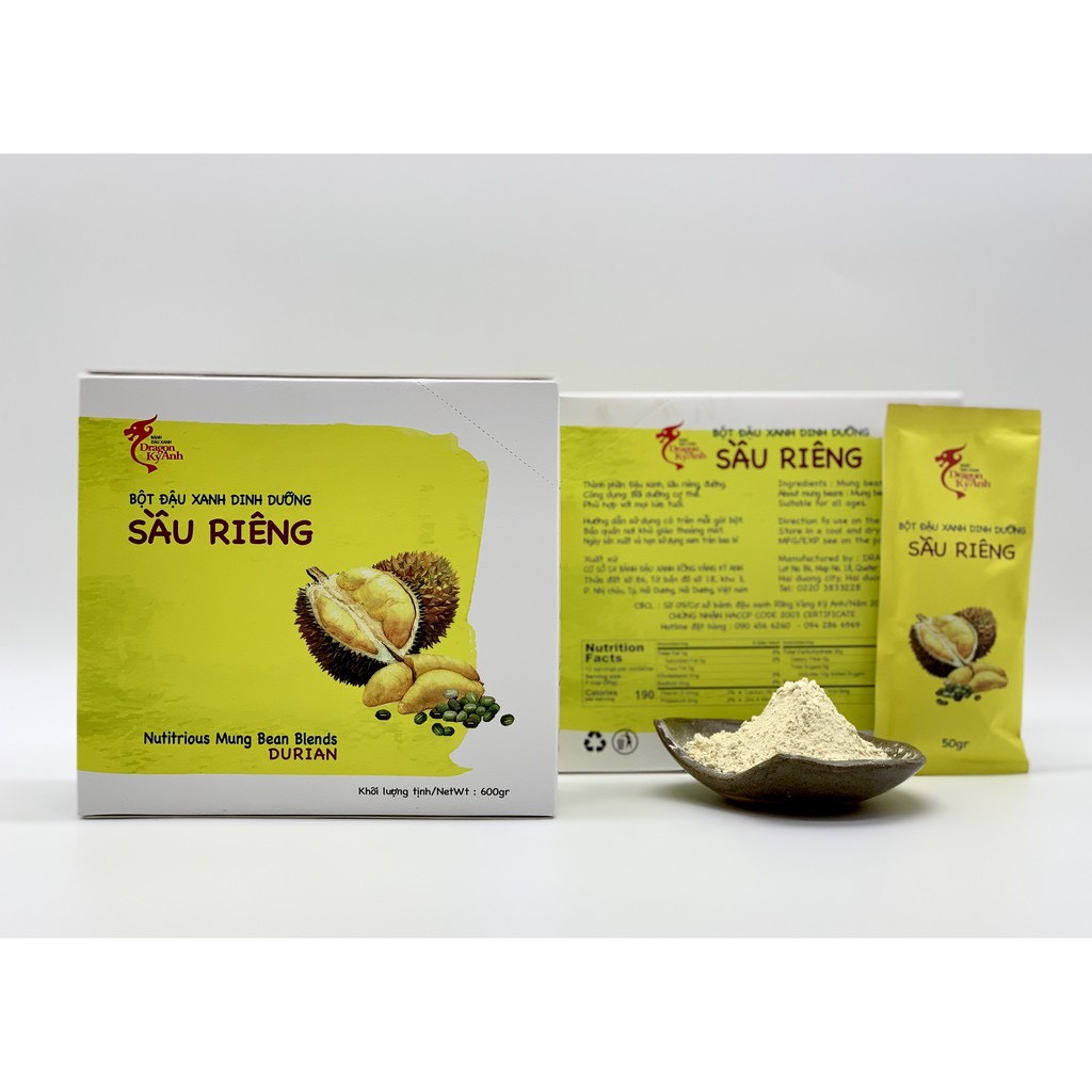 Bột đậu xanh vị sầu riêng