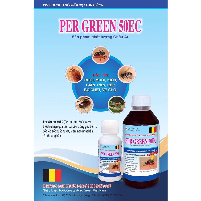 Thuốc diệt muỗi Per Green 50EC (chai 100ml)