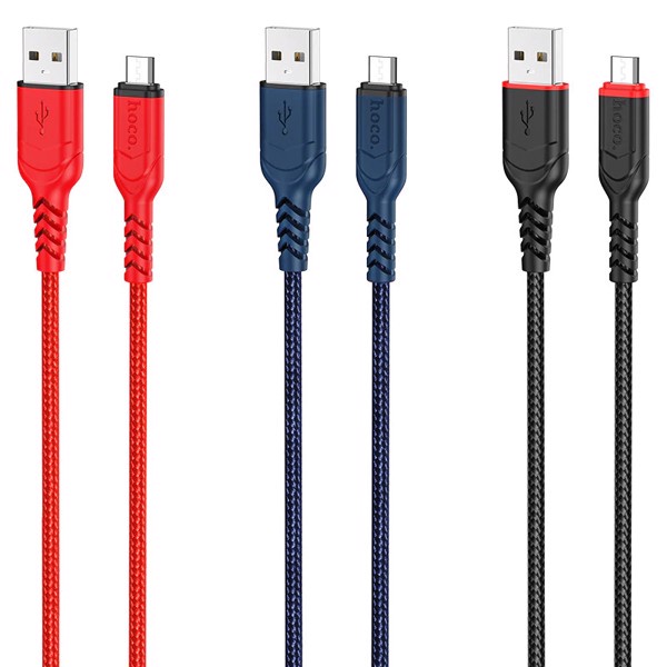 Cáp Sạc Nhanh Hoco X59 Cổng Micro 2.4A Dây Dù Dài 2m