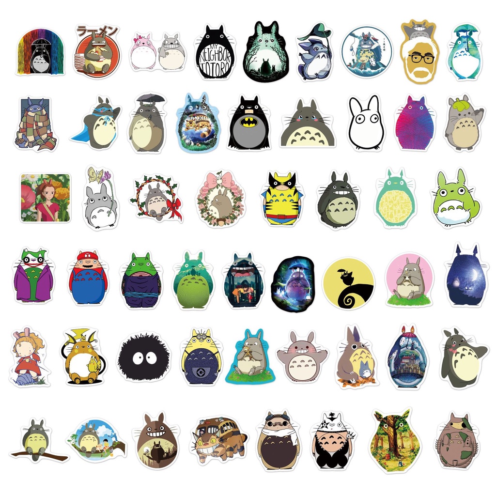 Set 100/50/25/10 Miếng Dán Họa Tiết Hoạt Hình Anime Nhật Bản Dùng Để Trang Trí Đa Năng