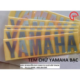 YAMAHA - TEM CHỮ YAMAHA BẠC
