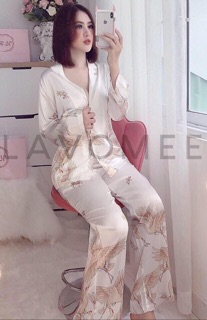 BỘ LỤA SATIN CHIM HẠC 💸