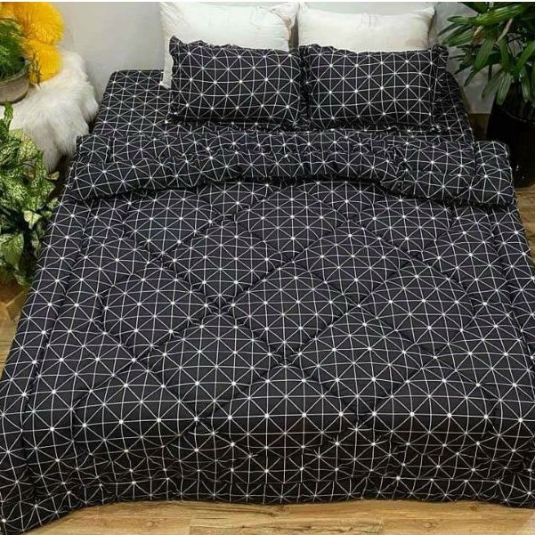 Trọn bộ chăn ga gối 5 món chăn trần bông(chát chọn mẫu)