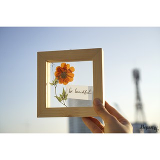 SET 10 Khung tranh hoa ép, hoa khô để bàn Bepansy Be beautiful