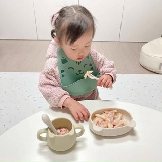 Set đĩa gấu, cốc gấu và thìa bluemama