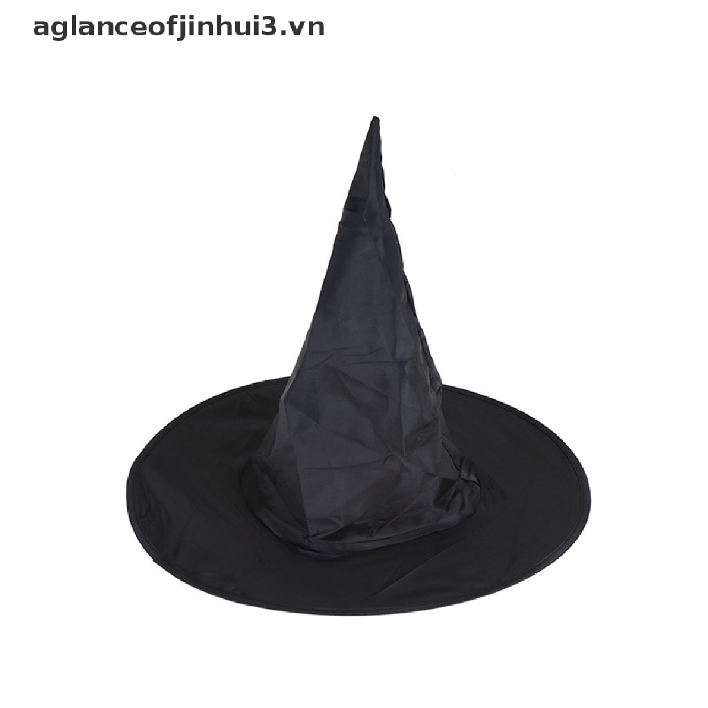 Mũ Phù Thủy Màu Đen Hóa Trang Halloween Cho Nữ 3