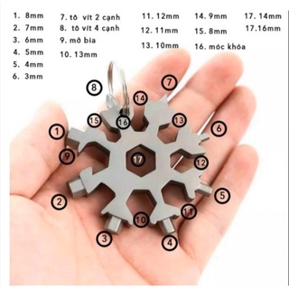 Móc chiều khóa đa năng 16 đầu tô vít