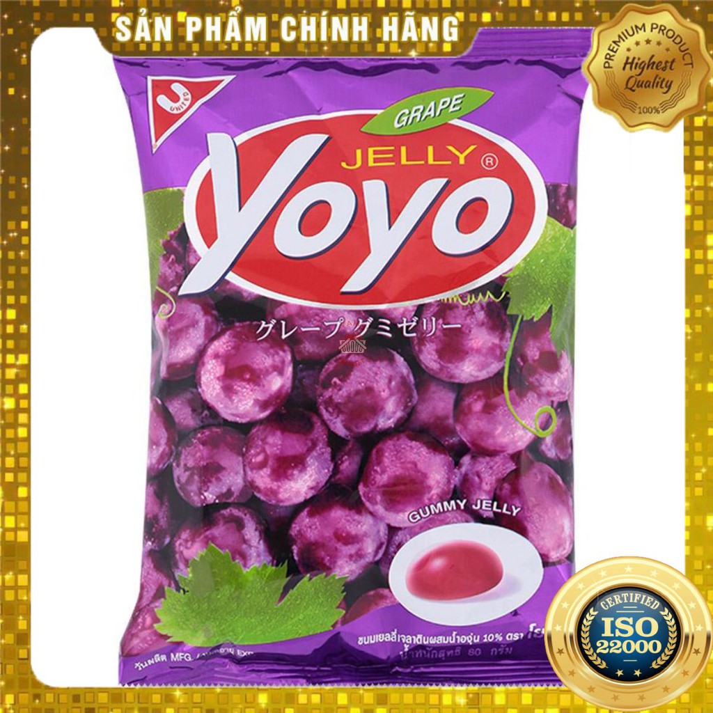 [ Yams Mart ] Kẹo YOYO Hương Nho 80G