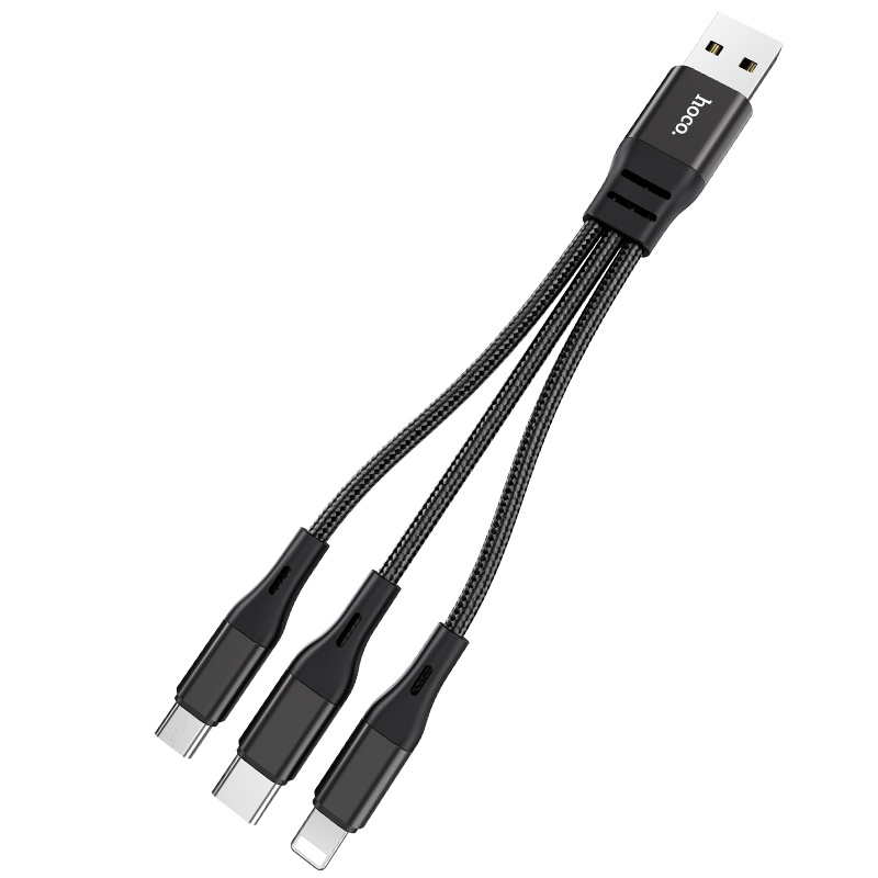 Cáp sạc HOCO X47 cổng Micro USB Type C 3 trong 1 dành cho  12 11 Samsung S20 S21