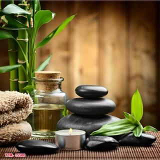 Tranh 3d dán quán spa cao 0.8m*1.25m có keo sẵn