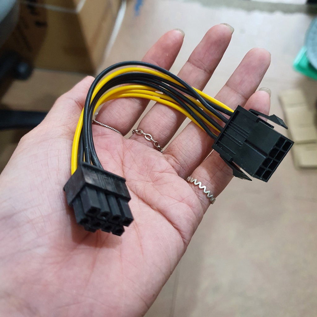 Dây nối dài 8 pin sang 8 pin CPU 1 đầu đực 1 đầu cái - male to female dài ~ 18cm