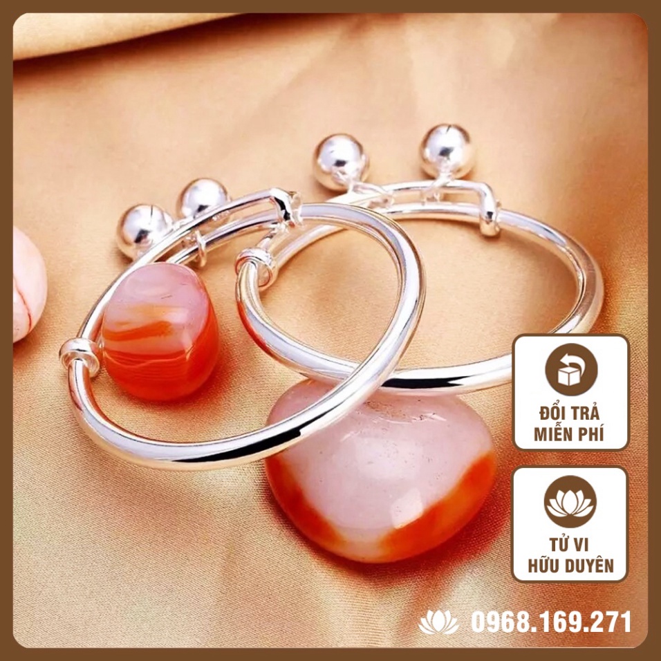 Vòng tay bạc có chuông 💕FREESHIP💕 vòng đeo tay cho bé, Đổi trả miễn phí, Xem Tử vi hữu duyên cho bé