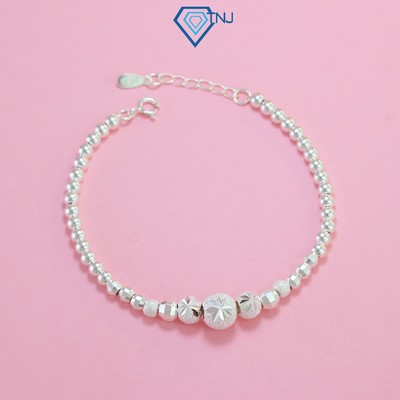 Lắc tay bi bạc thật cho nữ sang trọng LTN0096 Trang Sức TNJ