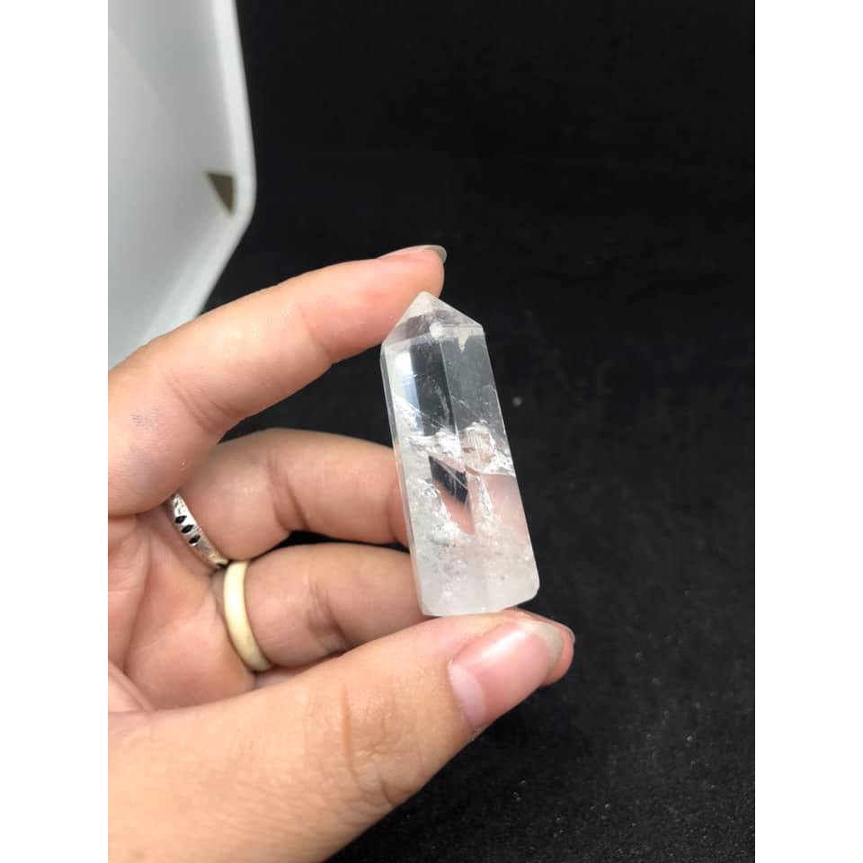 Trụ đá Clear Quartz trong veo