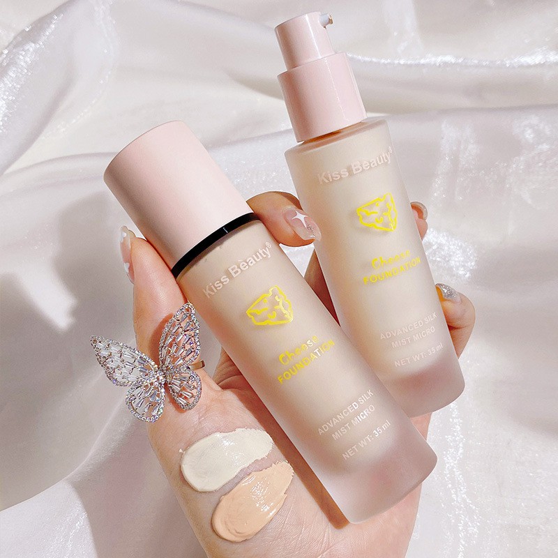 (Hàng Mới Về) Kem Nền Che Khuyết Điểm Dạng Lỏng Dưỡng Ẩm Tự Nhiên Kiss Beauty