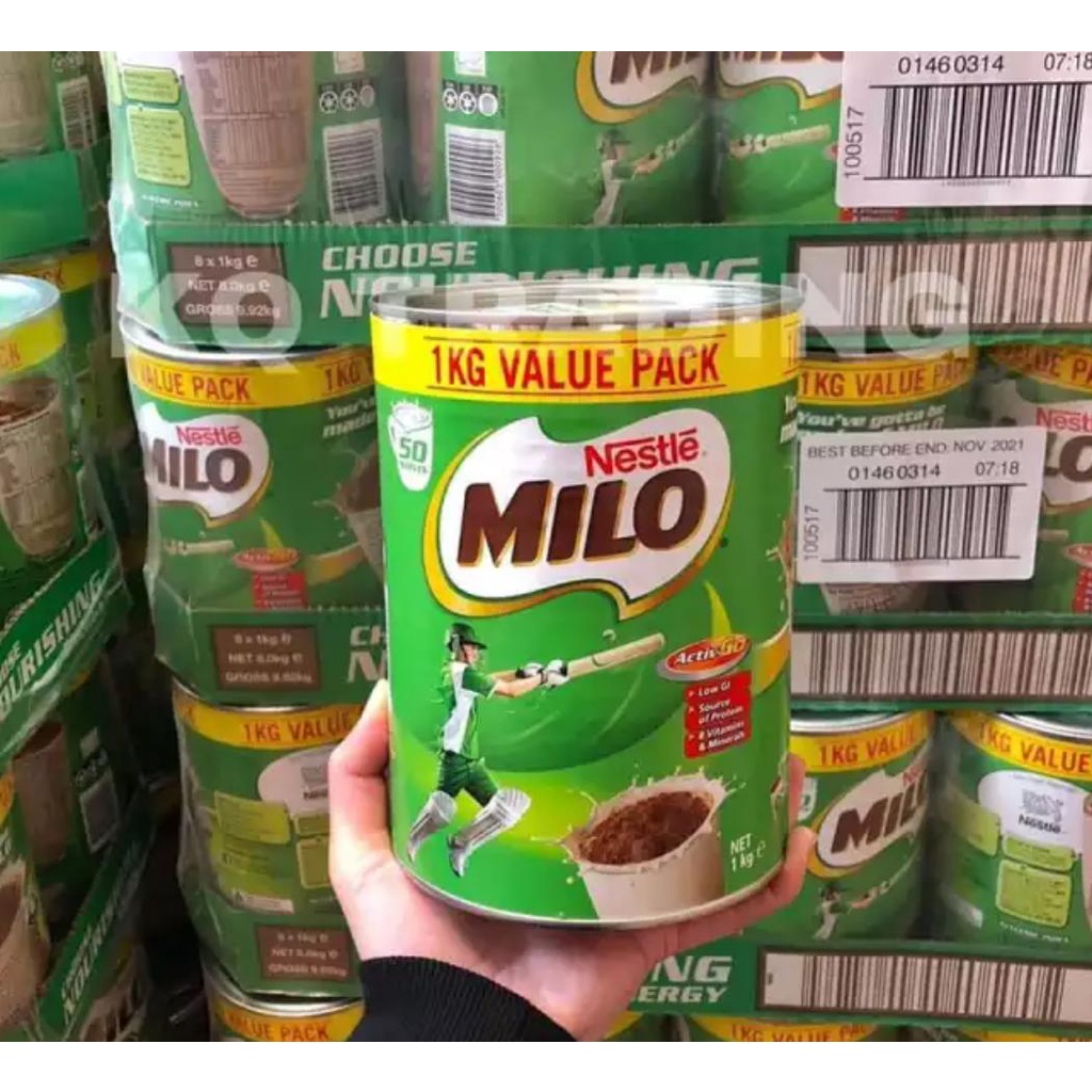 Sữa Milo Úc tăng trưởng chiều cao cho bé 1kg