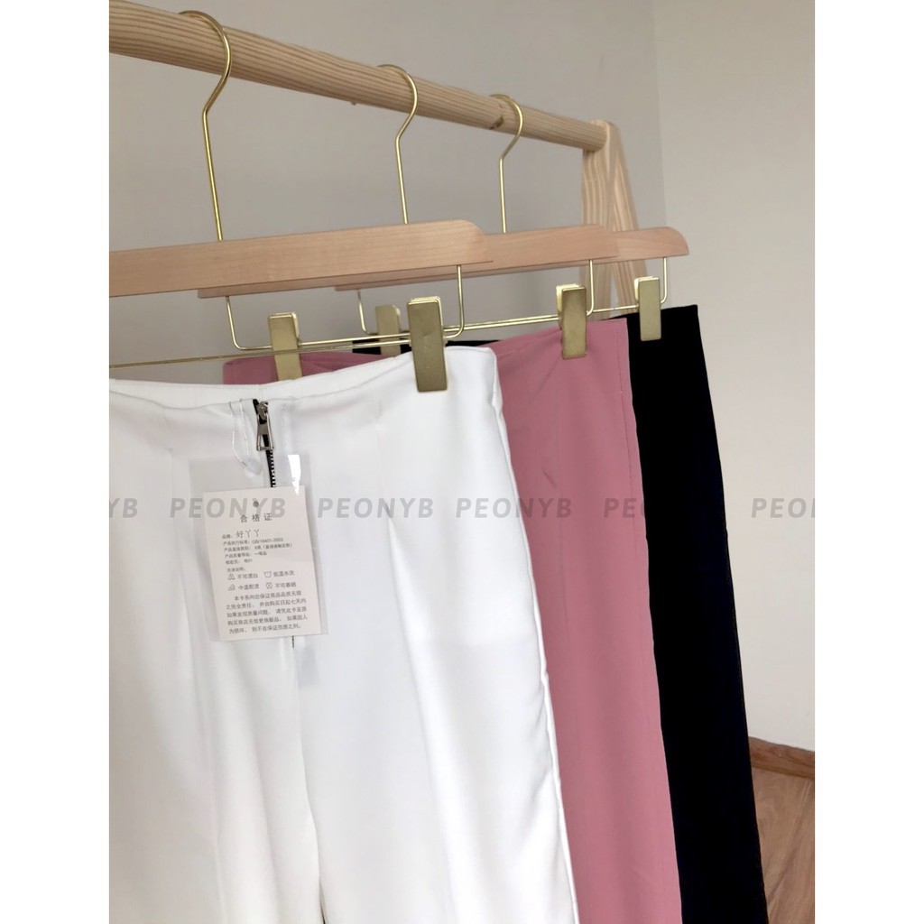 Quần Cul Dáng Suông Khóa Giữa Nữ 🌺 Culottes ống sớ kiểu dáng công sở màu ĐEN | TRẮNG | HỒNG Ulzzang 🌺 | BigBuy360 - bigbuy360.vn