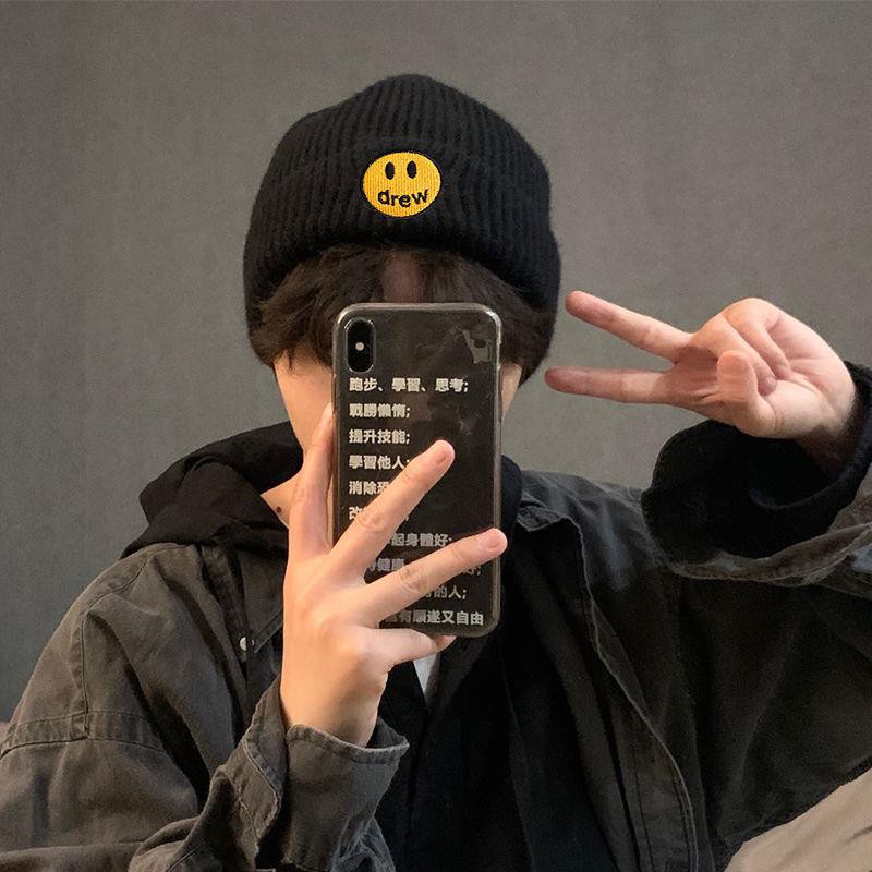 Mũ Len Dệt Kim Giữ Ấm Phong Cách Harajuku Hàn Quốc Thời Trang Thu Đông Dành Cho Cặp Đôi Nam Và Nữ