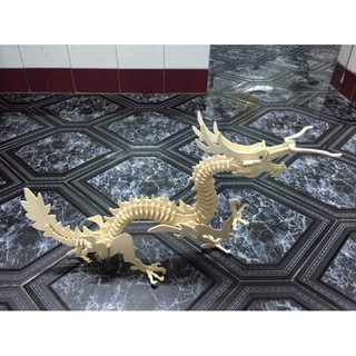 Đồ Chơi Lắp Ráp Gỗ 3D Mô Hình Rồng Dragon