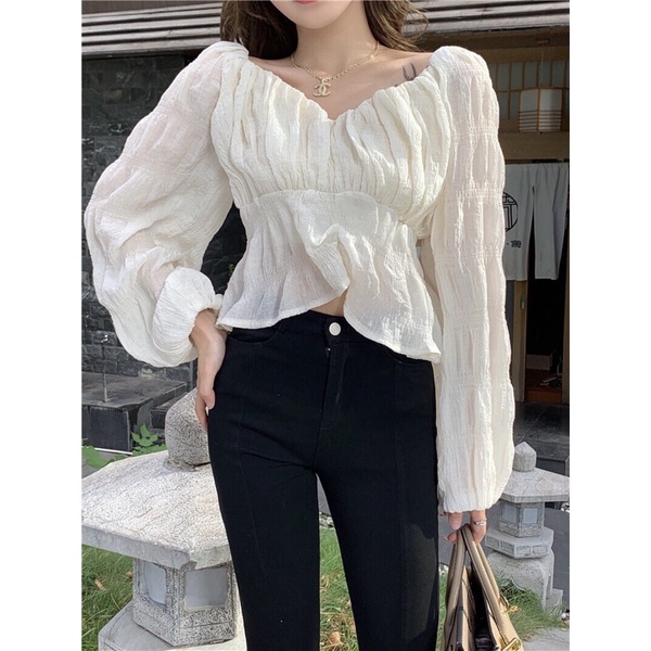 ✨💕Áo tay dài kiểu nhẹ nhàng nữa tính💕