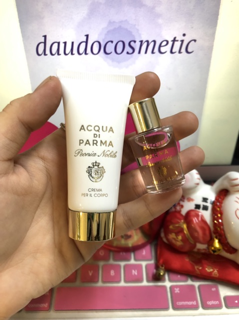 [ set ] Nước hoa Acqua Di Parma Acqua Peonia Nobile EDP 5ml + Body Cream 20ml | BigBuy360 - bigbuy360.vn
