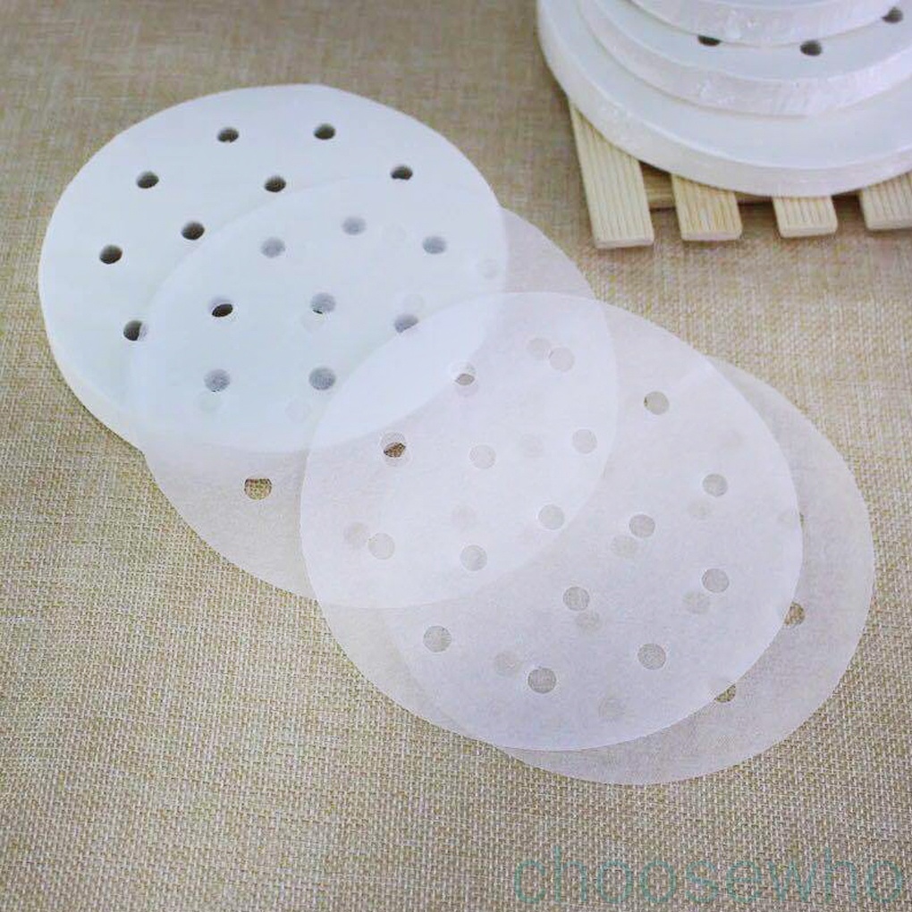 Set 100 tấm giấy lót nồi hấp 7/8/9 Inch chống dính tiện dụng