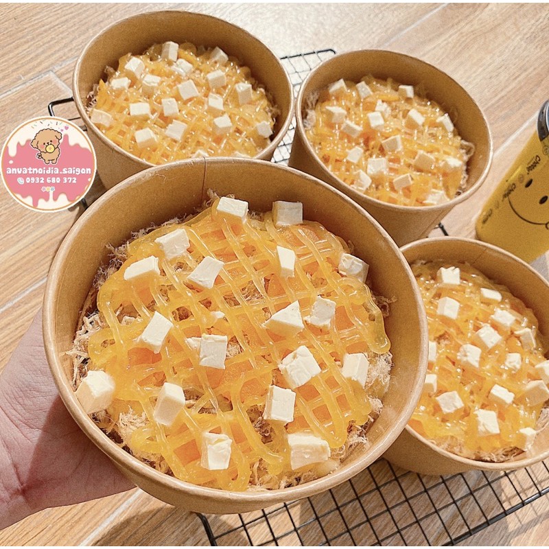 BÁNH BÔNG LAN TRỨNG MUỐI SỐT PHÔ MAI 🧀 (order-ship 1h now,grab nội thành TPHCM)