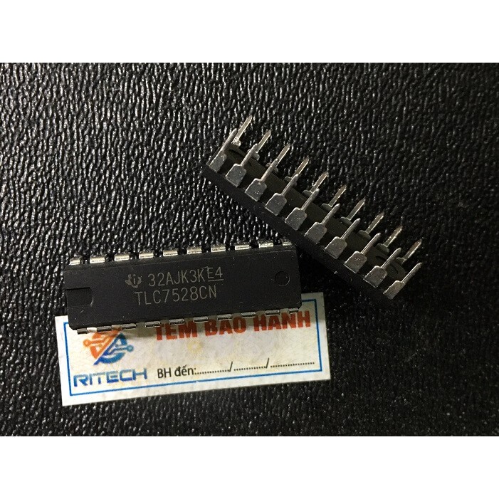 Combo 2 chiếc] TLC7528CN, TLC7528 IC chuyển đổi số sang tương tự DIP-20