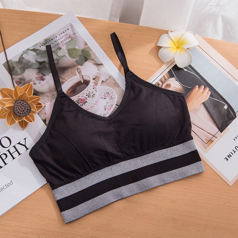 Áo Bra 2 Dây Tập Gym Yoga Eerobic Dáng Ôm Kiểu Croptop Siêu Hot - Siêu Xịn - Co Dãn Siêu Tốt M14 | BigBuy360 - bigbuy360.vn