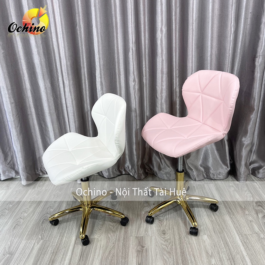 Ghế Xoay Văn Phòng Chân Vàng, Ghế Bánh Xe Mẫu Kim Cương Chân Vàng Sao Sang Chảnh (Ảnh Thật Và Video)