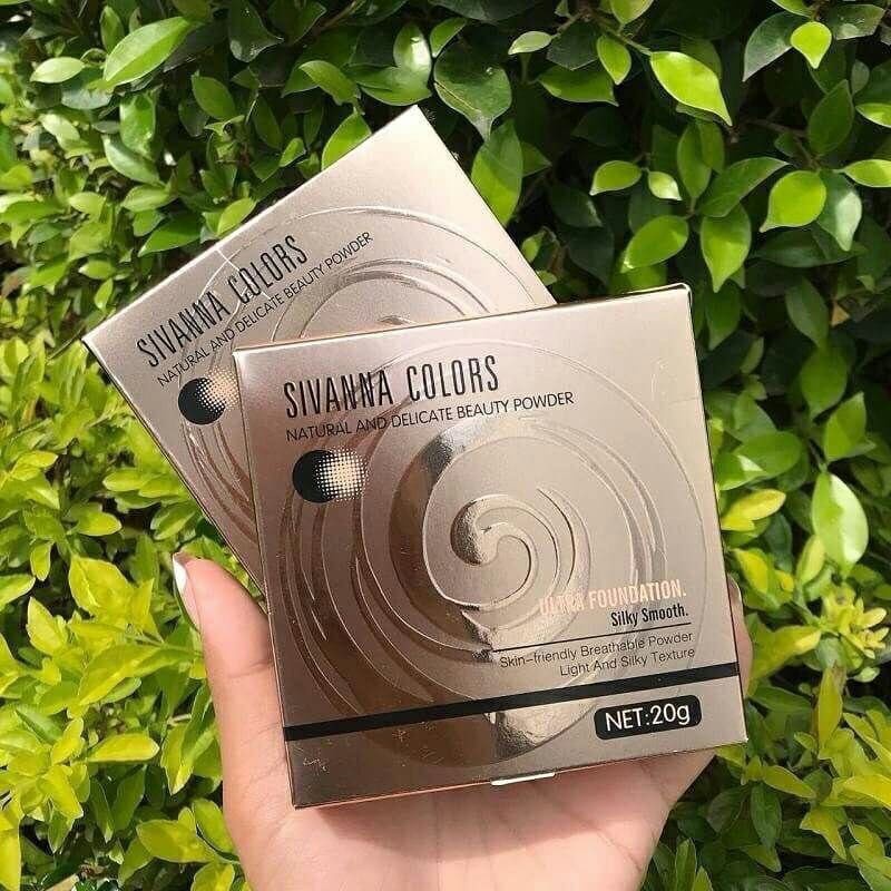 Phấn phủ Sivanna colors  kiềm dầu siêu mịn chống nước dạng nén CHICHI
