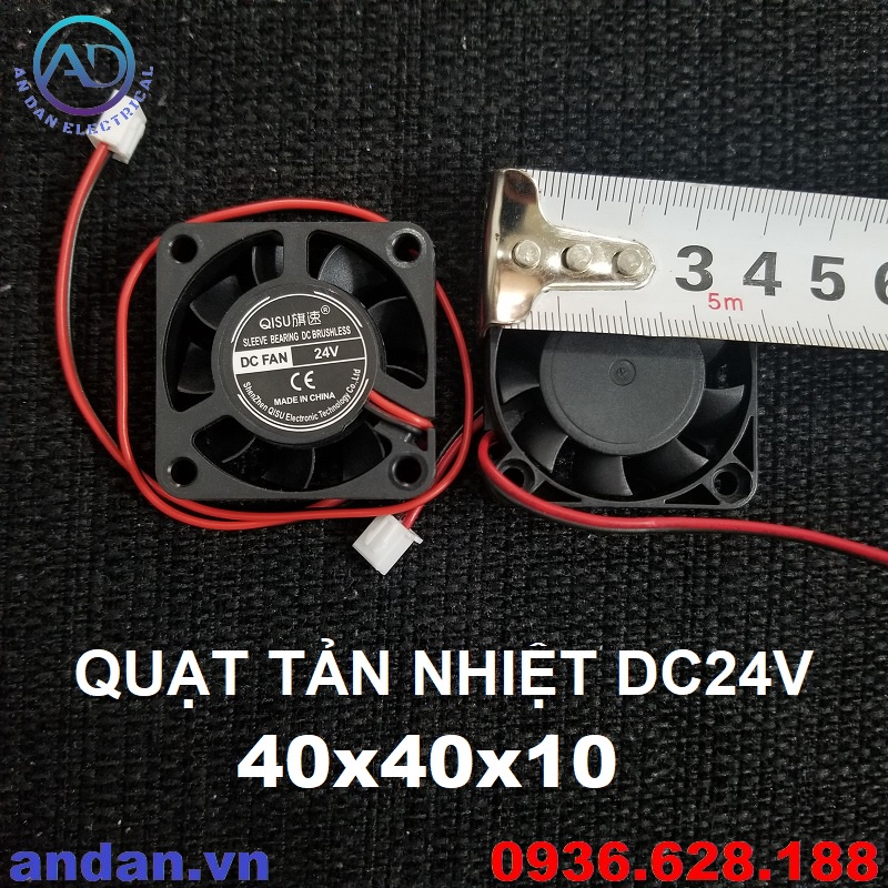 Quạt Tản Nhiệt 4x4cm 12V 24V , Quạt Hút Gió 40x40mm DC12V DC24V