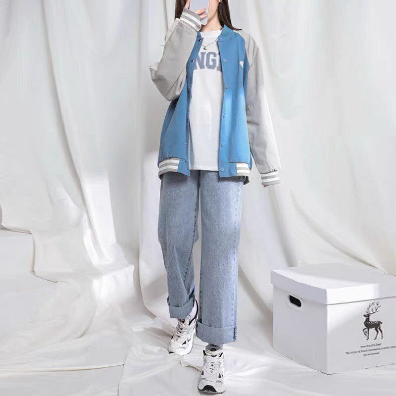 Quần Jean, baggy nữ ống xuông, hot trend, phong cách hàn thời trang. | BigBuy360 - bigbuy360.vn