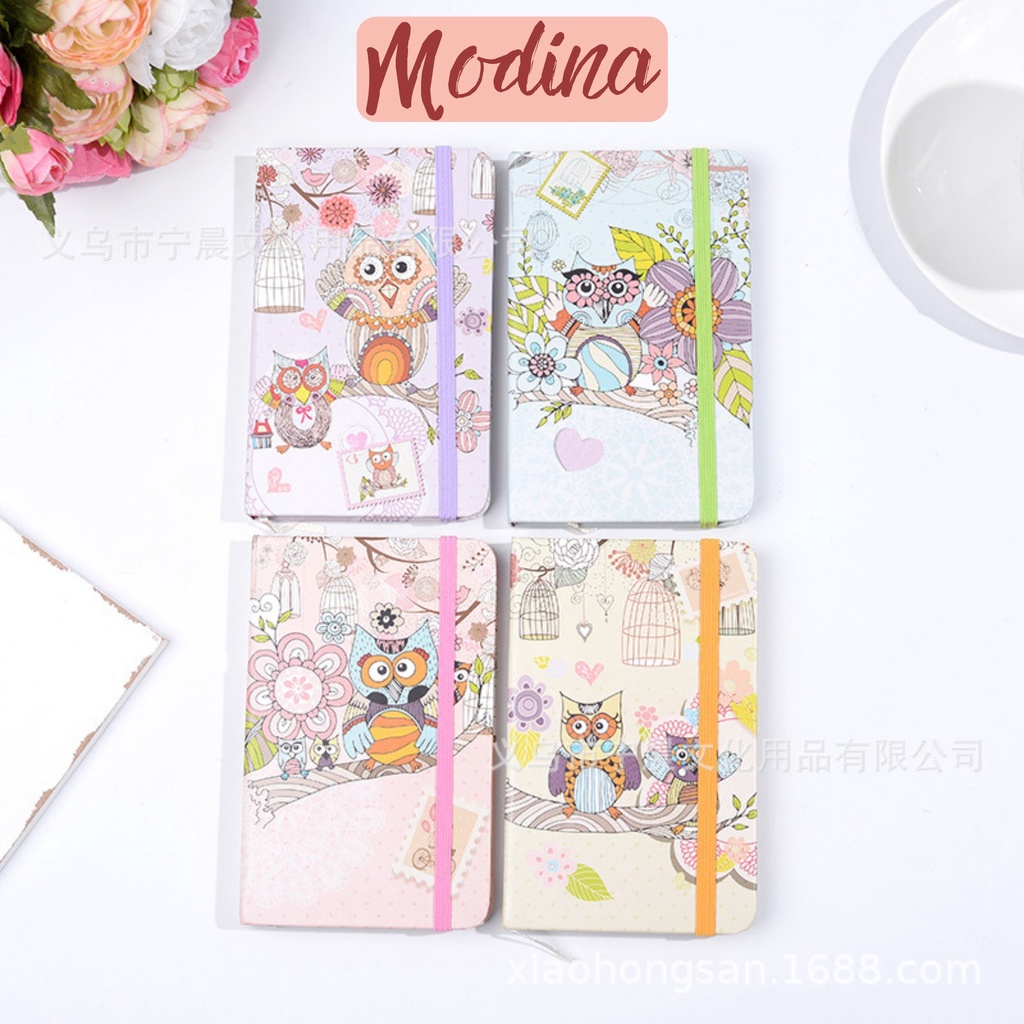 Sổ tay ghi chép a6 dễ thương cute MODINA, sổ tay mini bìa cứng đa năng