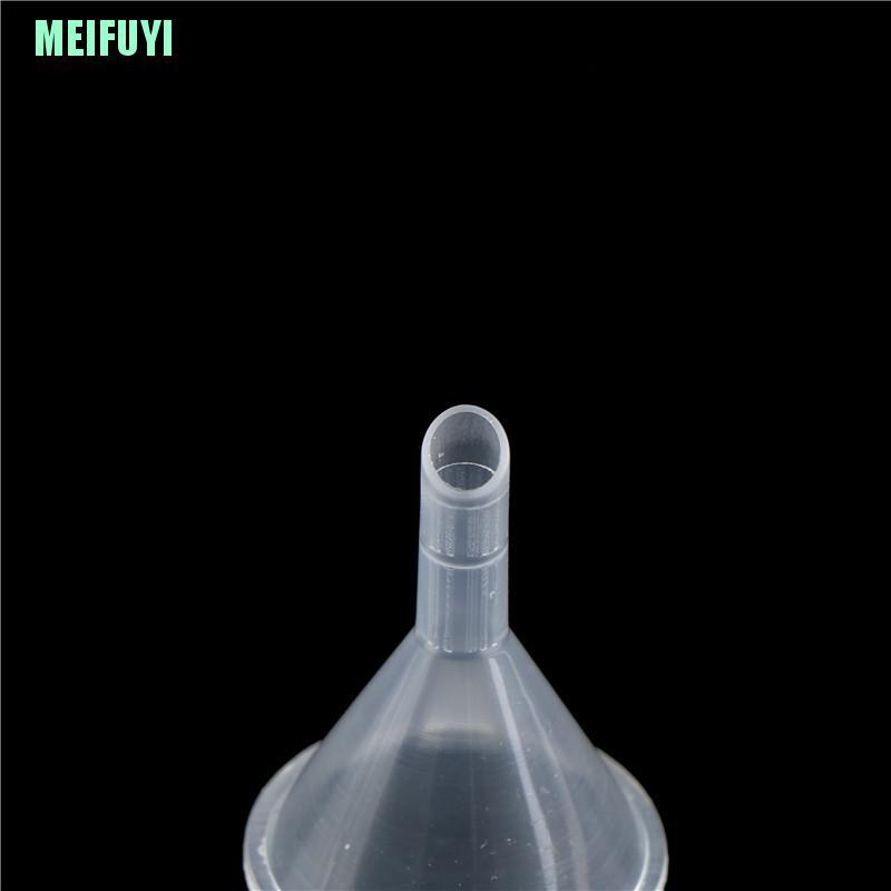 Set 10 phễu nhựa mini trong suốt tiện dụng cho nhà bếp