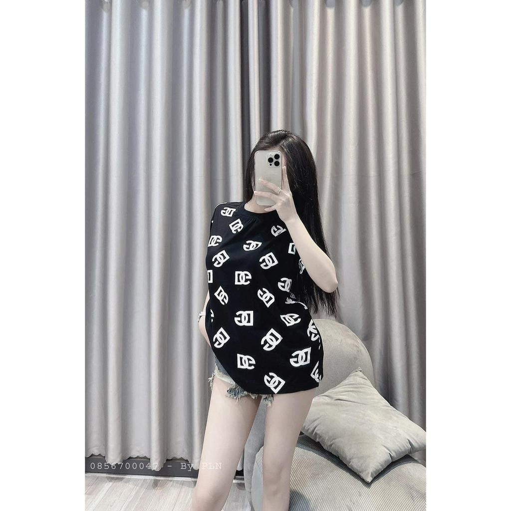 Áo Phông cổ Tròn D,G Dáng Rộng Tay Lỡ Nam Nữ Unisex Bigsize - Áo Thun Hottrend  2023