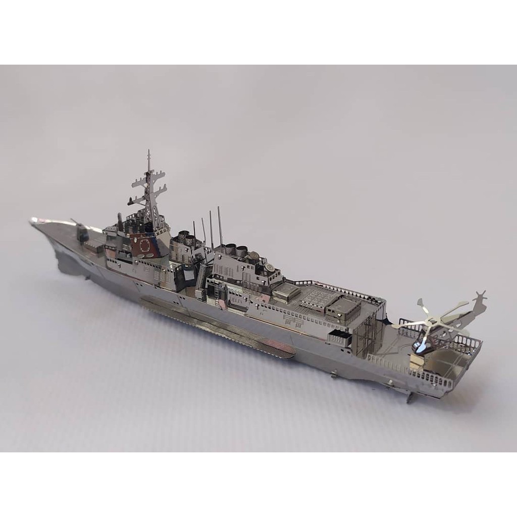 Mô hình 3D kim loại lắp ráp tàu khu trục hạm lớp Arleigh Burke [Chưa lắp]