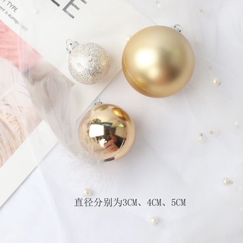 Set 20 Quả Bóng Trong Suốt Ma Thuật Trang Trí Bánh Kem / Tiệc Giáng Sinh / Năm Mới