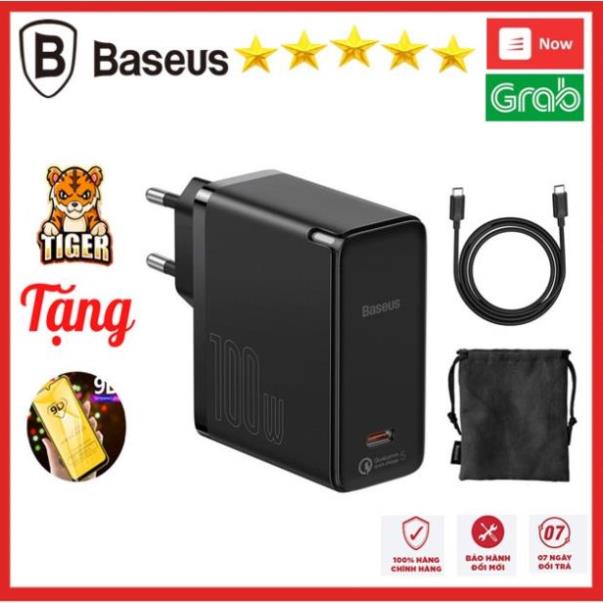 Củ sạc nhanh BASEUS GaN2 1C 100W Bộ sạc cáp (với Cáp Type-C đến Type-C 100W (20V / 5A) 1,5m)