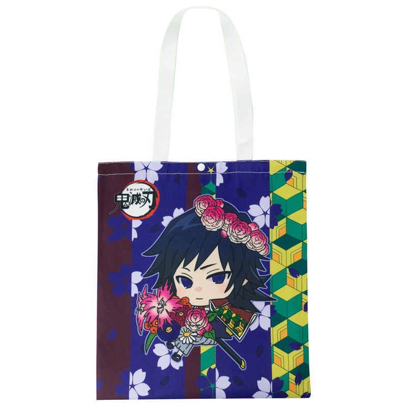 Túi Xách Tote In Hình Anime Demon Slayer Kochou Shinobu Rengoku Kyoujurou Tokitou Muichirou