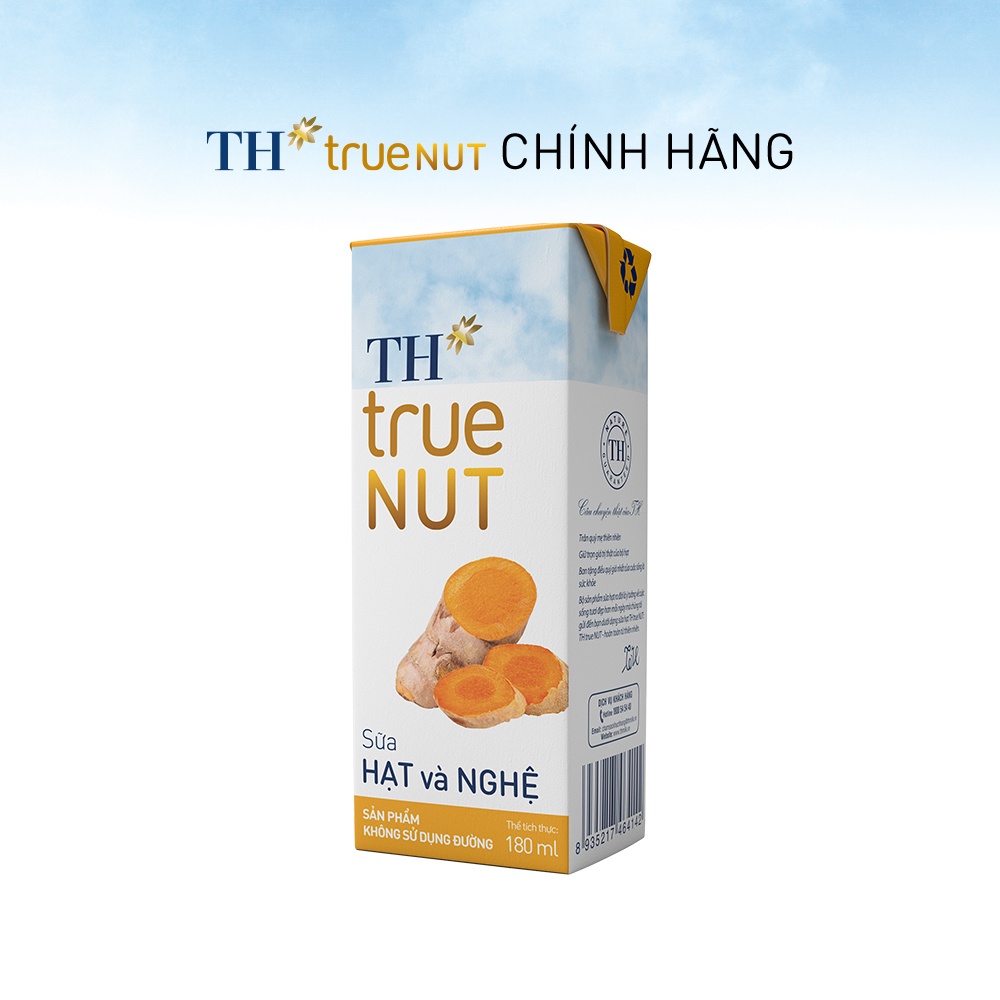 Thùng 48 hộp sữa hạt và nghệ TH True Nut 180ml (180ml x 48)