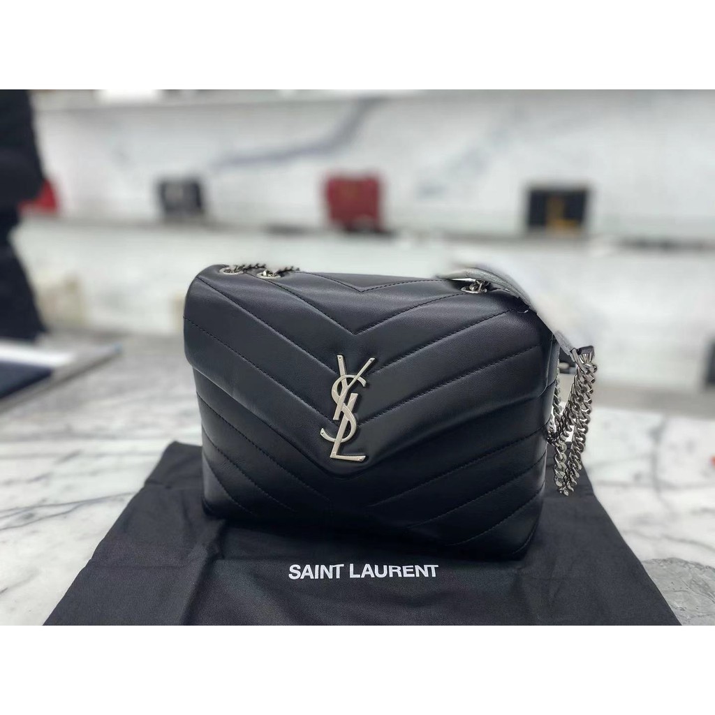 Mua chính hãng 100% YSL Saint Laurent loulou 23cm / 31cm túi đeo chéo hai kích cỡ túi messenger