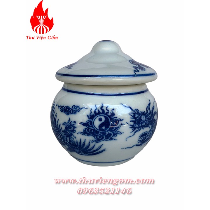 Hũ dựng muối, gạo , nước- Bát nắp thờ - Đồ thờ Bát Tràng
