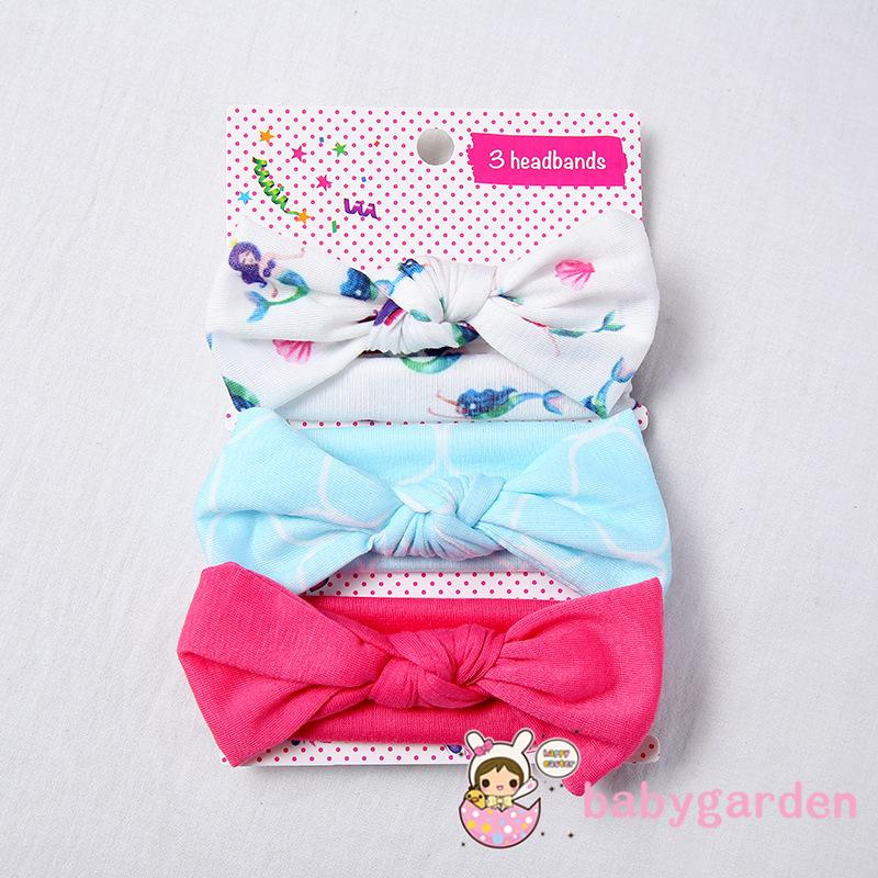 Babygarden-3 Băng Buộc Đầu Hình Tai Thỏ Cho Bé Gái