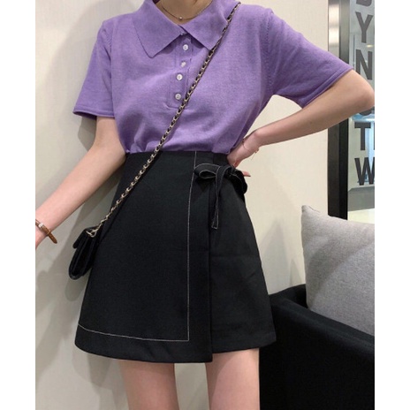 Chân Váy Chữ A Trơn Chỉ Nổi Có Nơ Buộc CV12 | BigBuy360 - bigbuy360.vn