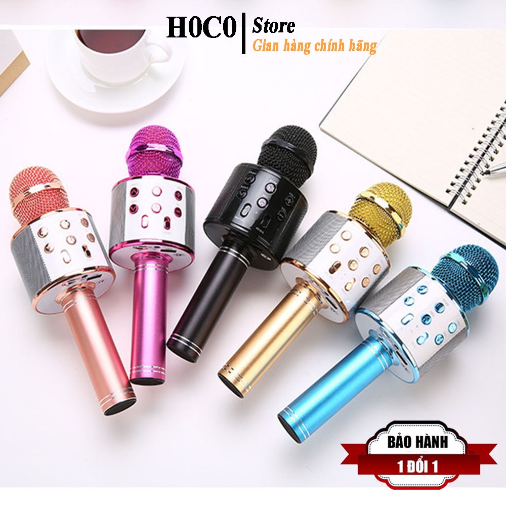 Micro Karaoke Bluetooth Không Dây WS loa nghe hay