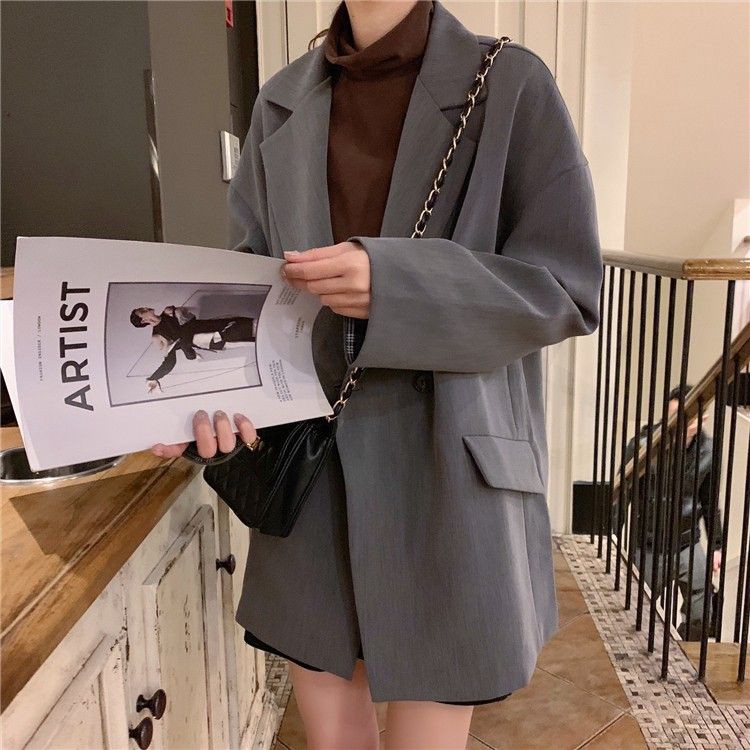 [ord] Áo Blazer trơn tay xắn gấu caro (C42) | BigBuy360 - bigbuy360.vn