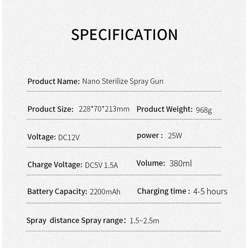 Súng Bắn Nano Phun Sương Mini Steam Gun GD-09