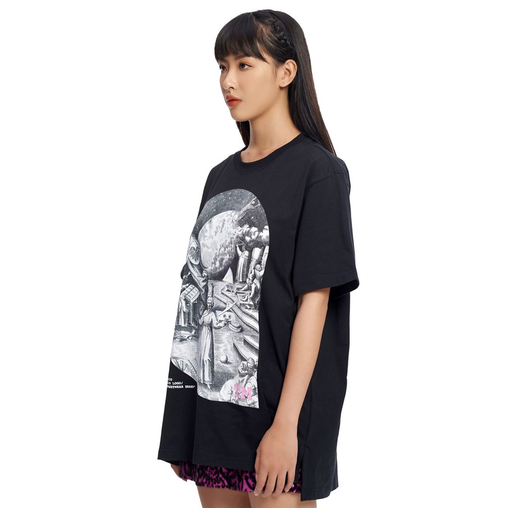 Áo Thun 5THEWAY /painting/ Square Tee in Black aka Áo Thun Đen