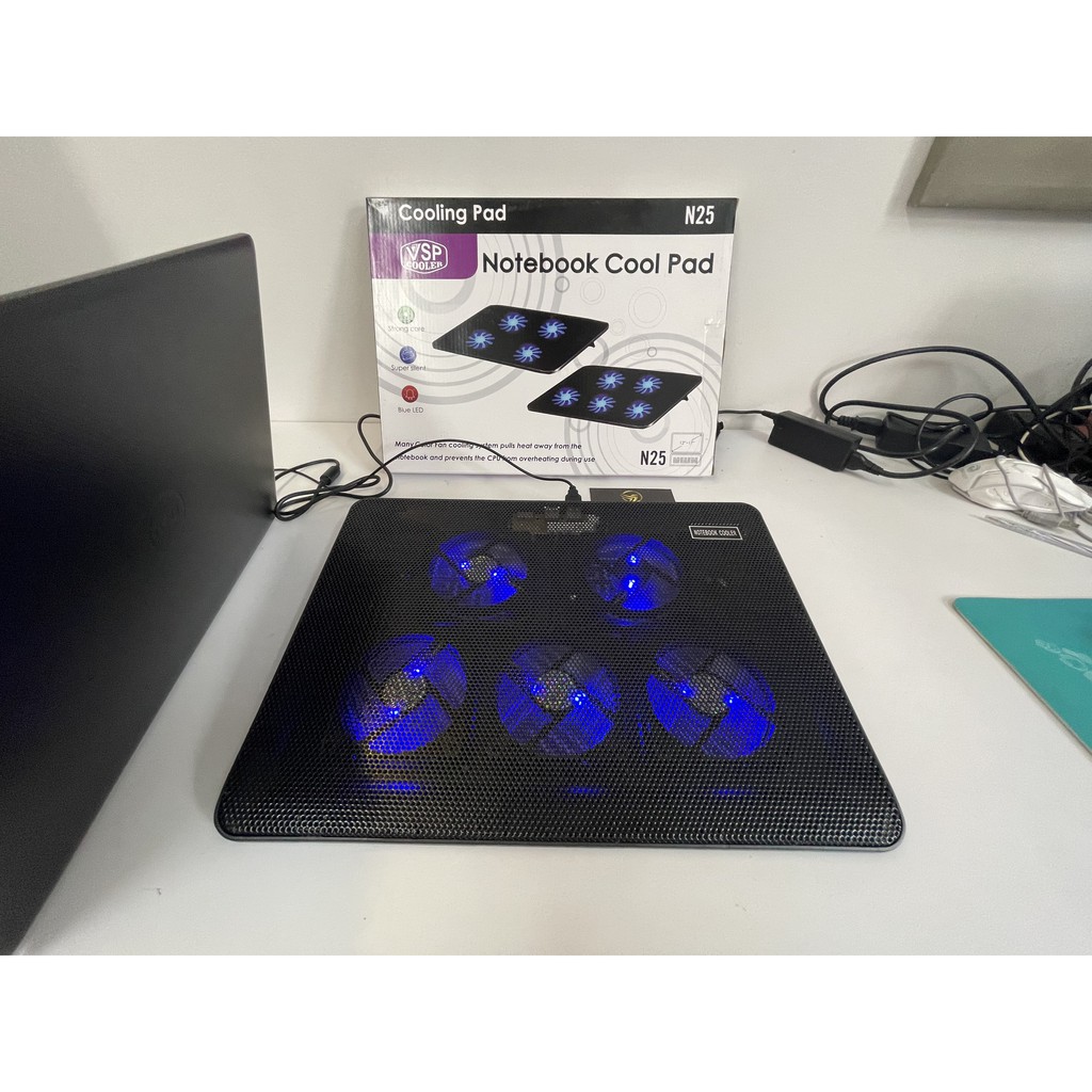 Đế Quạt Tản Nhiệt Laptop Gaming N25 Quạt 5 Fan Tản Nhiệt VSP Cooler Cho Laptop - OHNO VIỆT NAM | BigBuy360 - bigbuy360.vn